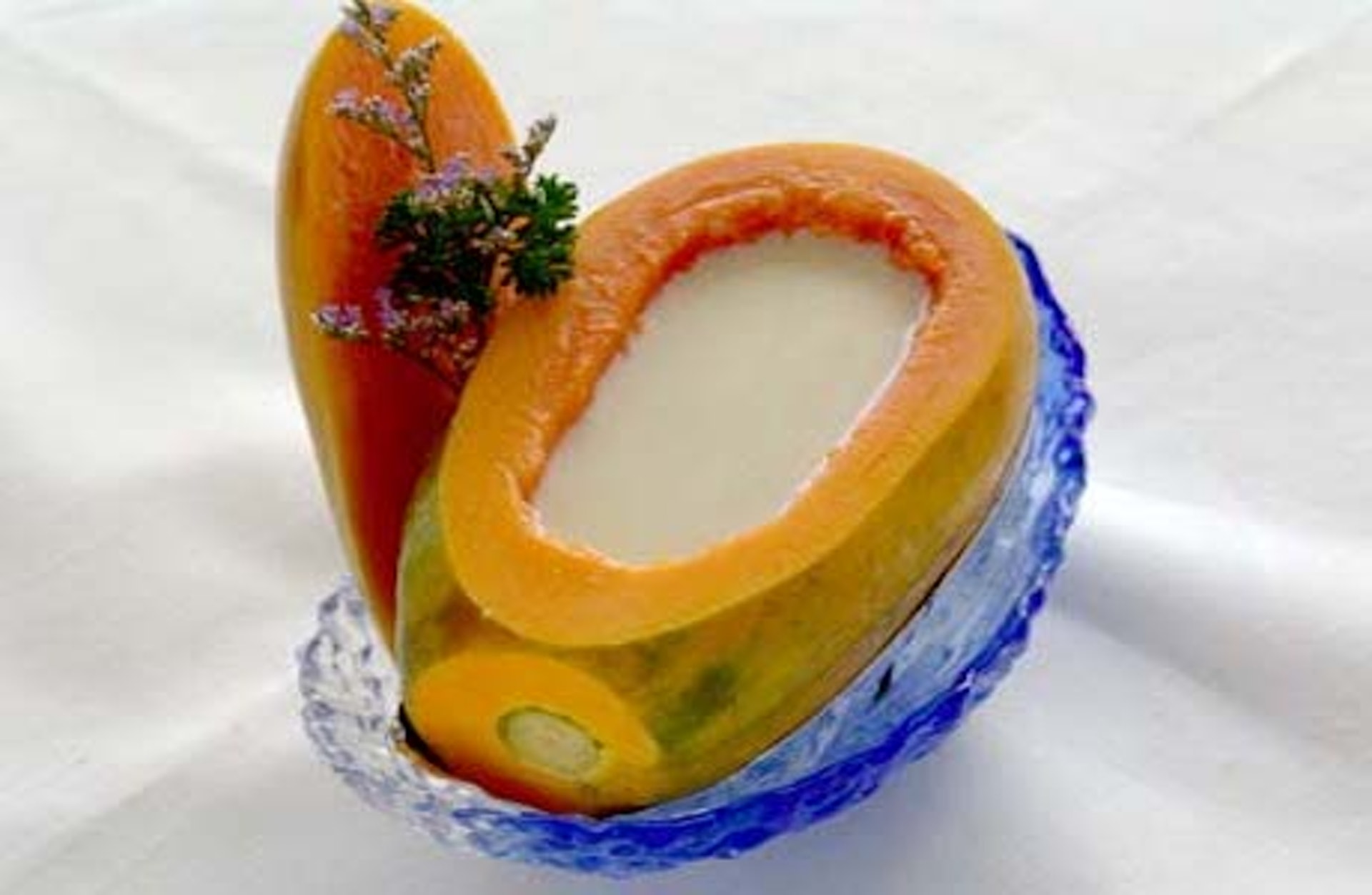 杏汁燉原個木瓜