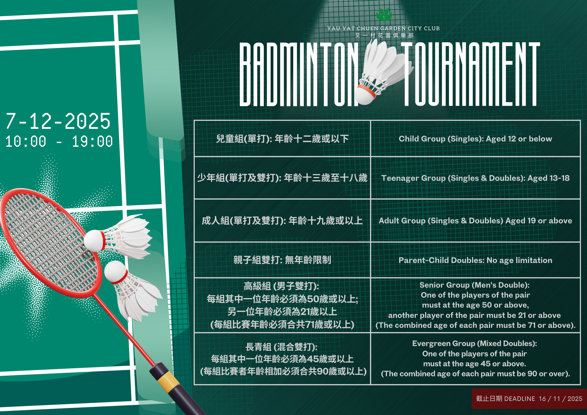 The 27th Badminton Tournament
